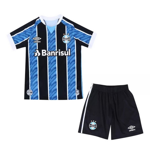 Camiseta Grêmio FBPA 1ª Kit Niños 2020 2021 Azul